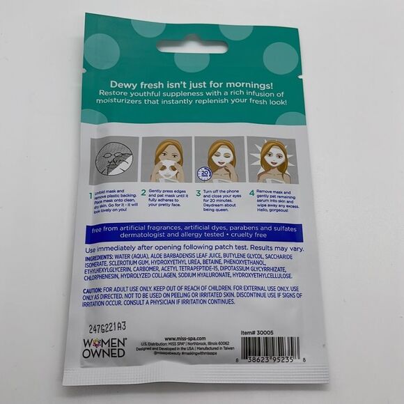 NWT Miss Spa Hydrate Facial Sheet Mask - Picture 3 of 3